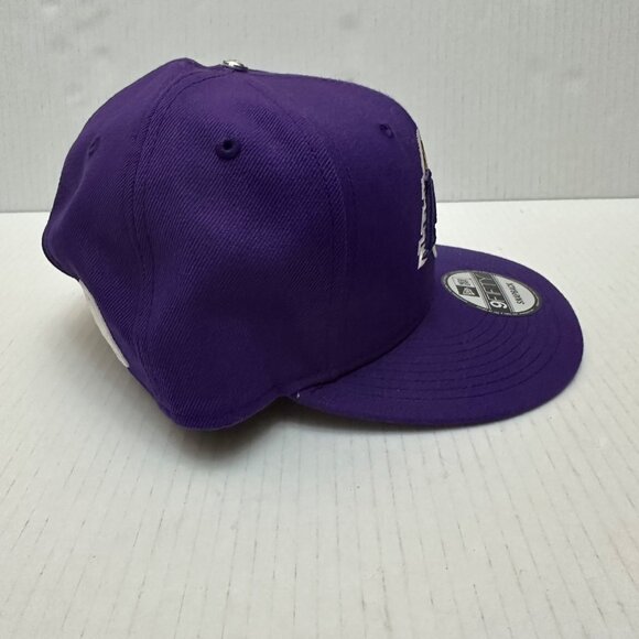 Los Angeles Lakers New Era 9FIFTY Purple One Size Ball Cap Hat Flat Bill SnapBac - Picture 3 of 10